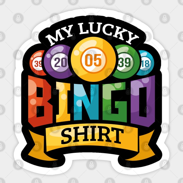 My Lucky Bingo Funny Bingo Player Sticker by ghsp